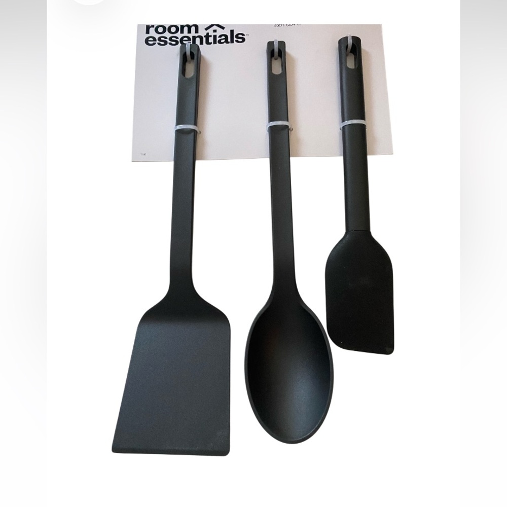 Room Essentials Cooking Utensil Trio NWT Black